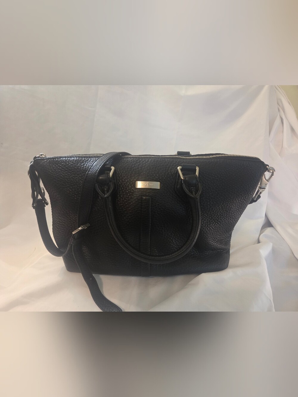 Cole Haan Village Black Leather Tote